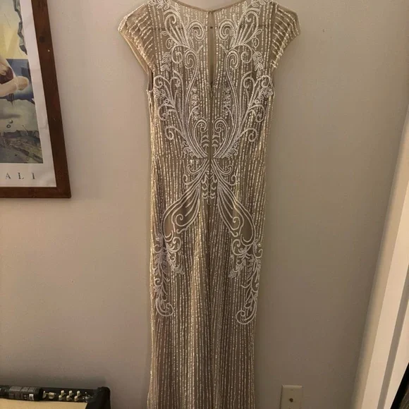 BHLDN White/Cream Beaded Gown - Size 4 - Picture 2 of 9